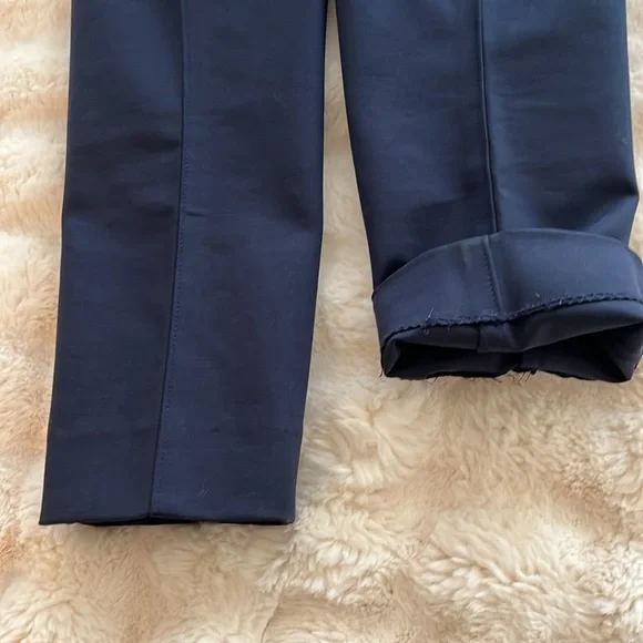 Navy Sea Tory Burch Vanner Cropped Blue Pants size 00 - Picture 9 of 15